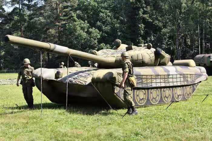宁德部队充气坦克